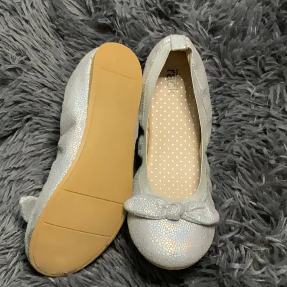 Nordstrom Rack Kids Remma Shimmer Ballet Flats NEW!